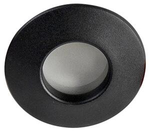 Set di 6 faretti da incasso moderni neri IP44 - Gap