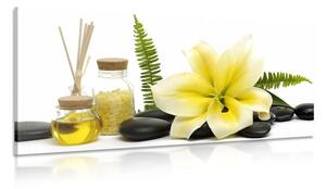 Stampa su tela – Giglio e natura morta benessere