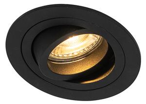 Set di 6 Faretti da Incasso Moderni Neri - Rondoo