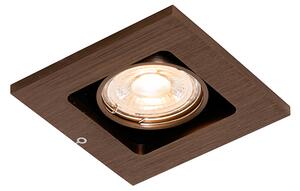 Set di 6 faretti da incasso moderni bronzo scuro orientabili - Qure
