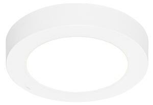 Set di 6 faretti da incasso o a plafone bianchi 14 cm con LED dimmerabile a 3 livelli con interruttore DIP - Trans