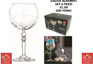 Rcr Cristallerie Calice confezione 6 pezzi cl 58 Alkemist Gin Tonic - RCR274338