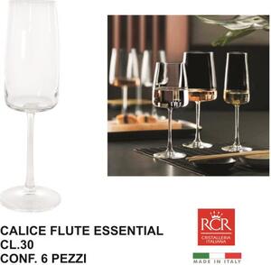 Rcr Cristallerie Calice confezione 6 pezzi cl 30 Flute Essential - RCR272877