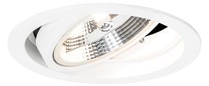 Faretto da incasso rotondo bianco orientabile - Chuck 111