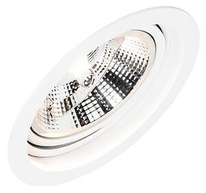 Faretto da incasso rotondo bianco orientabile - Chuck 111