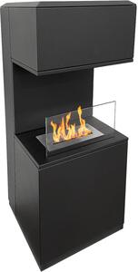 Divina Fire Camino a Bioetanolo Biocamino da Terra Oslo in Acciao colore Nero L38xP38xH100 cm - DF98690