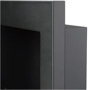 Divina Fire Camino a bioetanolo da parete o incasso Pisa Nero 65x12x40 h - DF91019