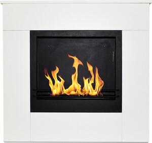 Divina Fire Camino a Bioetanolo da Terra in Legno Bianco Michelangelo 96x36x90h cm - DF96496