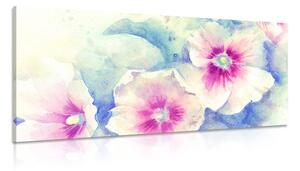 Stampa su tela – Fiori in acquerello rosa