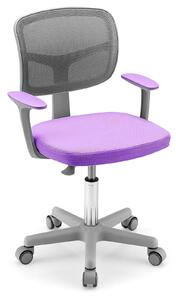 Sedia da scrivania per bambini FANTASK, altezza 80-91,5 cm, sedia regolabile per adolescenti con schienale