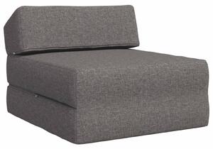Divano Letto Pieghevole Grigio Chiaro 60 x 70 x 41 cm Tessuto
