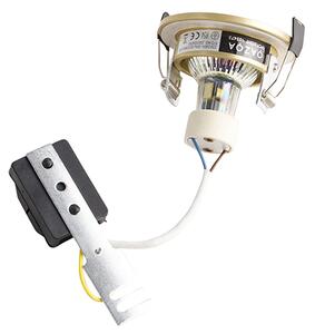Set di 6 faretti da incasso moderni oro rotondi IP44 - Xena