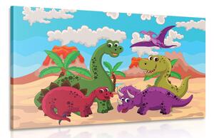 Quadro su tela – Mondo dei dinosauri