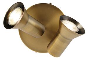 Faretto da soffitto rotondo bronzo orientabile e girevole - Karin 2