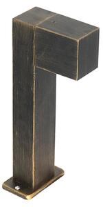 Lampada da esterno da terra industriale oro anticato 35 cm IP44 - Baleno