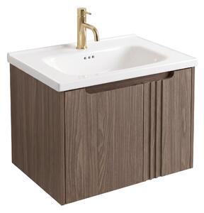 Mobile bagno con lavabo Rea Rivo DB86-60L-1 Dark 60cm
