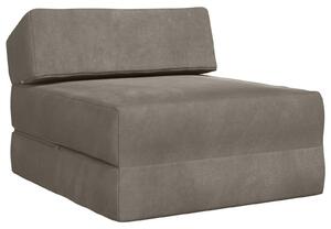 Divano Letto Pieghevole Grigio Chiaro 60 x 70 x 41 cm Tessuto