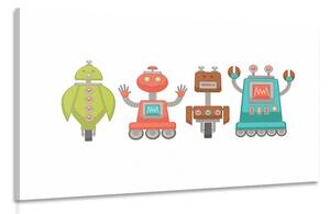 Quadro su tela – Famiglia di robot