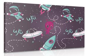 Quadro su tela – Amichevole alieno
