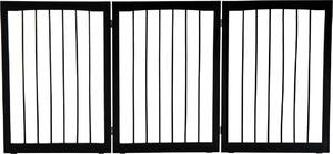 AllMyPets Cancelletto per Cani e Animali Domestici a 3 Sezioni Divisorio di Sicurezza Pieghevole 160x1.2x76cm - 39D0