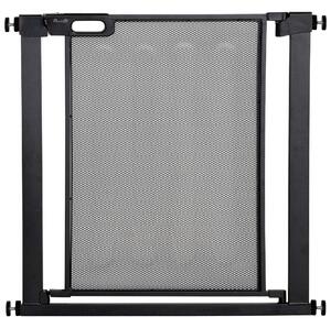 AllMyPets Cancelletto per Cani Estensibile a Pressione con Chiusura Automatica, Acciaio e ABS, 75-82x76 cm colore Nero - R359BK