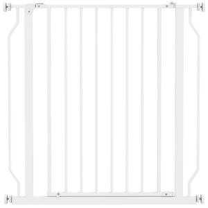 AllMyPets Cancelletto per Cani Estensibile e Regolabile per Scale e Porte in Acciaio e ABS 75-85x76 cm colore Bianco - W703WT