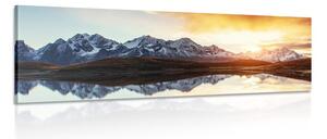 Quadro su tela – Splendido tramonto sulle montagne