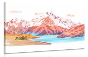 Quadro su tela – Splendido paesaggio montano