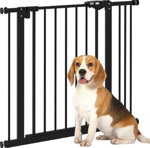 AllMyPets Cancellino per Cani a 2 Estensioni con Larghezza Regolabile fino 100 cm e Chiusura Automatica colore Nero - K587BK