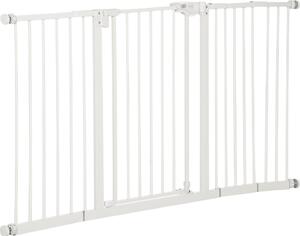 AllMyPets Cancellino per Cani a 3 Estensioni con Larghezza Regolabile 74-148 cm e Chiusura Automatica colore Bianco - WTA478F