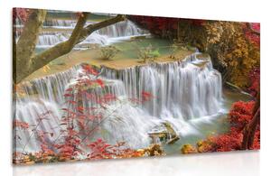 Stampa su tela – Cascata nella foresta