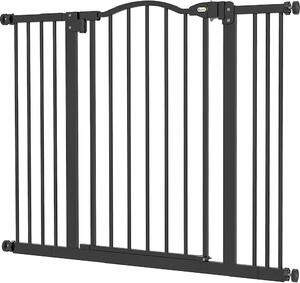AllMyPets Cancellino per Cani Estensibile Senza Viti Regolabile da 74-100 cm Alto 78 cm in Metallo colore Nero - 46S7BK