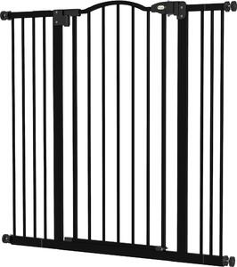 AllMyPets Cancellino per Cani Estensibile Senza Viti Regolabile da 74-100 cm in Metallo colore Nero - 99U3BK