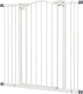 AllMyPets Cancellino per Cani Estensibile Senza Viti Regolabile da 74-100 cm in Metallo colore Bianco - 99T3WT