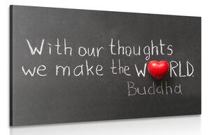 Quadro su tela – Citazione di Buddha