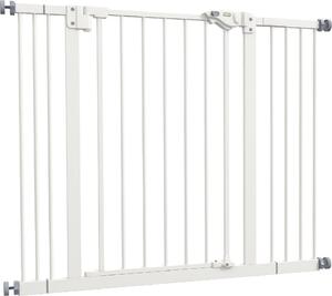 AllMyPets Cancellino per Cani Regolabile Fino a 100 cm Senza Viti con 2 Estensioni e Altezza 72 cm colore Bianco - 23V4WT