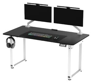 ULTRADESK UPLIFT Scrivania elettrica regolabile in altezza 160x75 cm bianco-nera