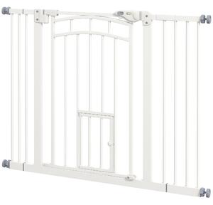 AllMyPets Cancellino per Cani taglia Piccola e Media con Chiusura Automatica in Acciaio e PA 74-100x76 cm colore Bianco - 1WTAM262