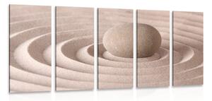 Quadri 5 pezzi – Pietra rilassante
