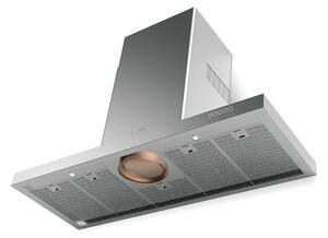 Faber Cappa Cucina Aspirante a Parete Larghezza 120 cm Profondit 45 cm Classe A colore Acciaio Inox - 325.0482.952 LUFT X A120