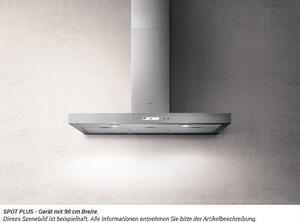 Elica Cappa Cucina Aspirante a Parete Larghezza 120 cm Profondit 45 cm colore Acciaio - PRF0100242 SPOT PLUS IX/A/120