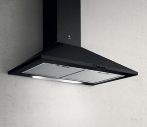 Elica Cappa Cucina Aspirante a Parete Larghezza 60 cm colore Nero - PRF0151543