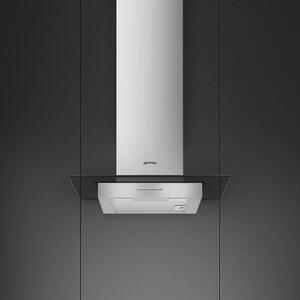 Smeg Cappa Cucina Aspirante a parete Larghezza 60 Cm profondit 45 Cm colore Acciaio - KATE600EX