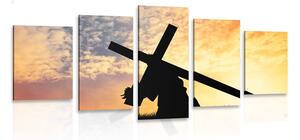 Quadri 5 pezzi – Croce sulle spalle