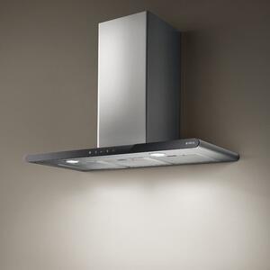 Elica Cappa Cucina Aspirante a Parete Larghezza 80 cm Profondit 38 cm colore Acciaio e Nero - PRF0008948 GALAXY BLIX/A/80