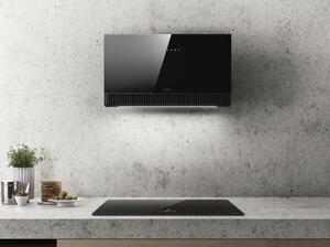 Elica Cappa Cucina Aspirante a Parete Larghezza 80 cm Classe A++ colore Nero - PRF0164980A Super Plat @ BL/F/80