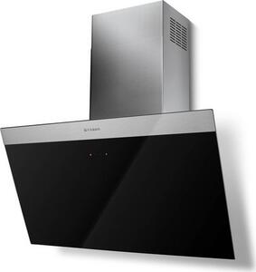 Faber Cappa Cucina Aspirante a Parete Larghezza 80 cm Classe A+ colore Nero Daisy + BK A80/2 - 330.0612.374