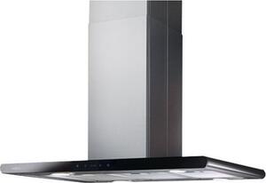Elica Cappa Cucina Aspirante a Parete Larghezza 80 cm Profondit 38 cm colore Acciaio e Nero - PRF0008948B GALAXY