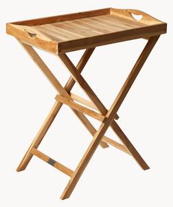 Tavolino in legno di teak con vassoio Vera