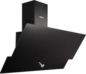 Samet Cappa Cucina Aspirante a Parete Larghezza 90 cm Classe D colore Nero - Turbine90NE